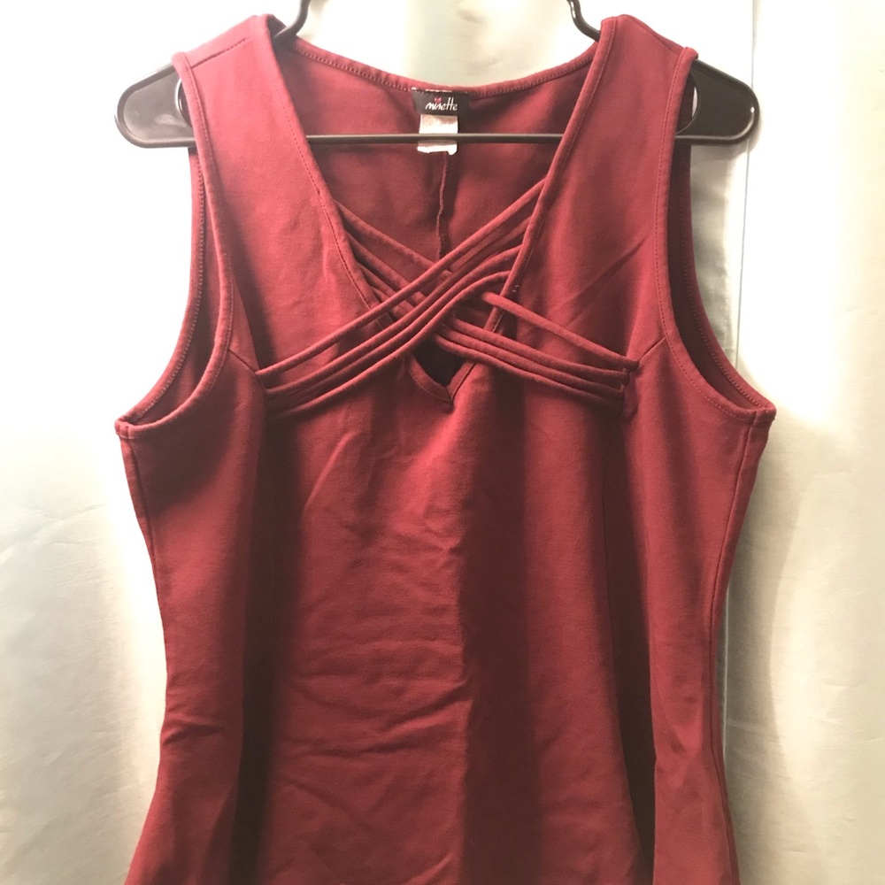 Plus Size Burgundy Top